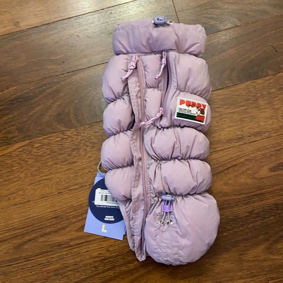 Lavender Dog Puffer Jacket - Picture 2 of 2